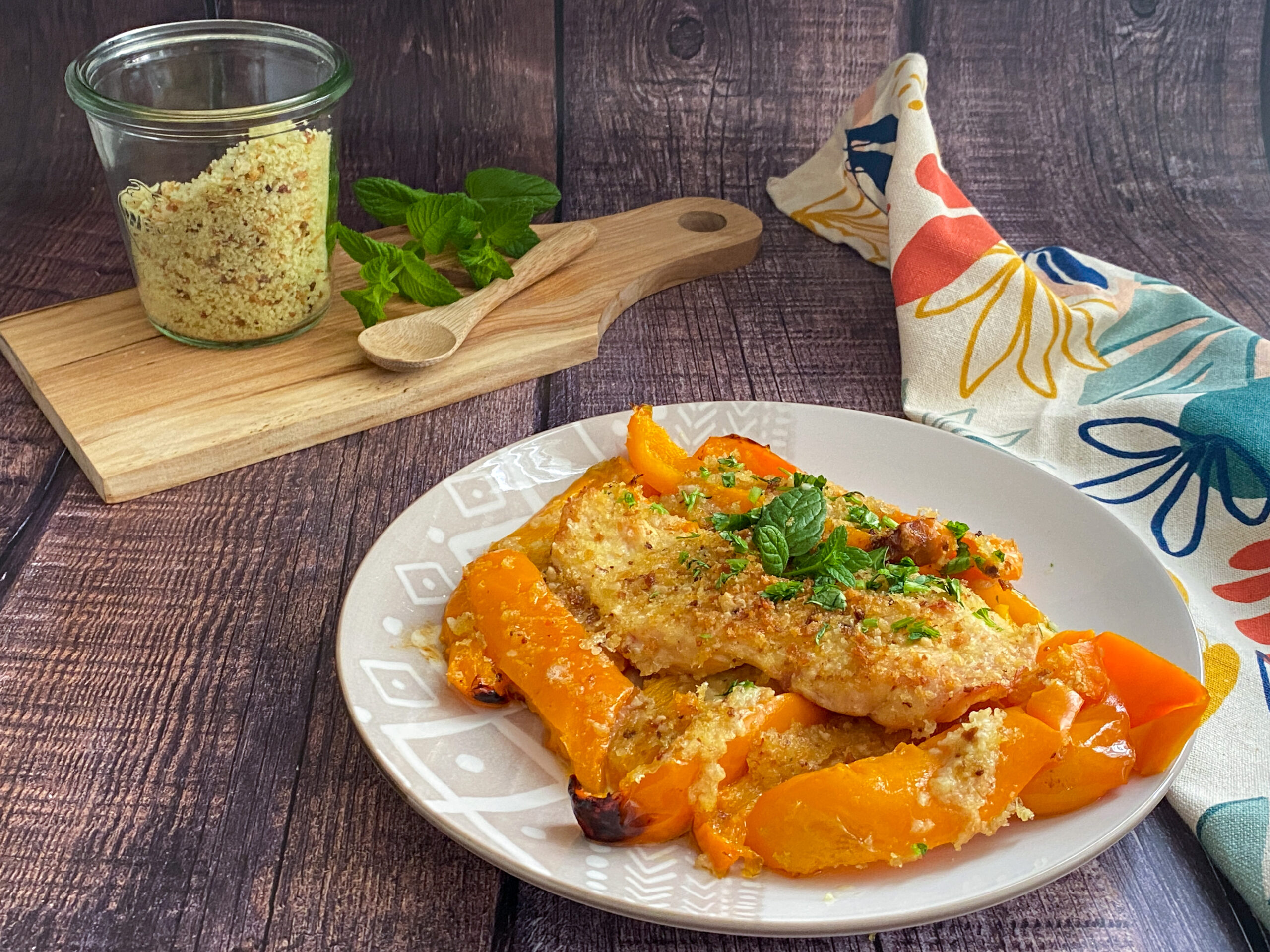 Pollo e peperoni gratinati al forno