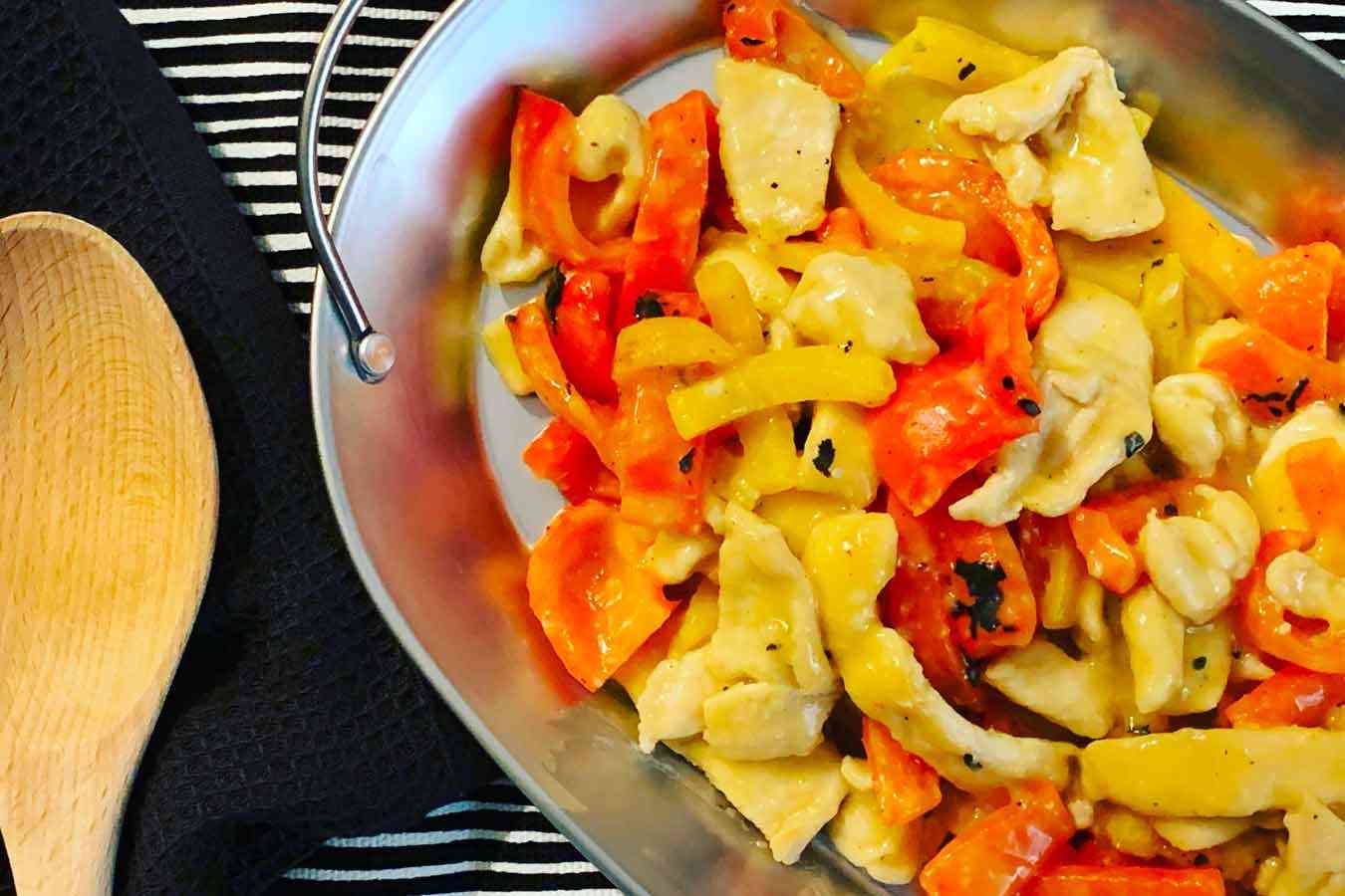 Pollo e peperoni