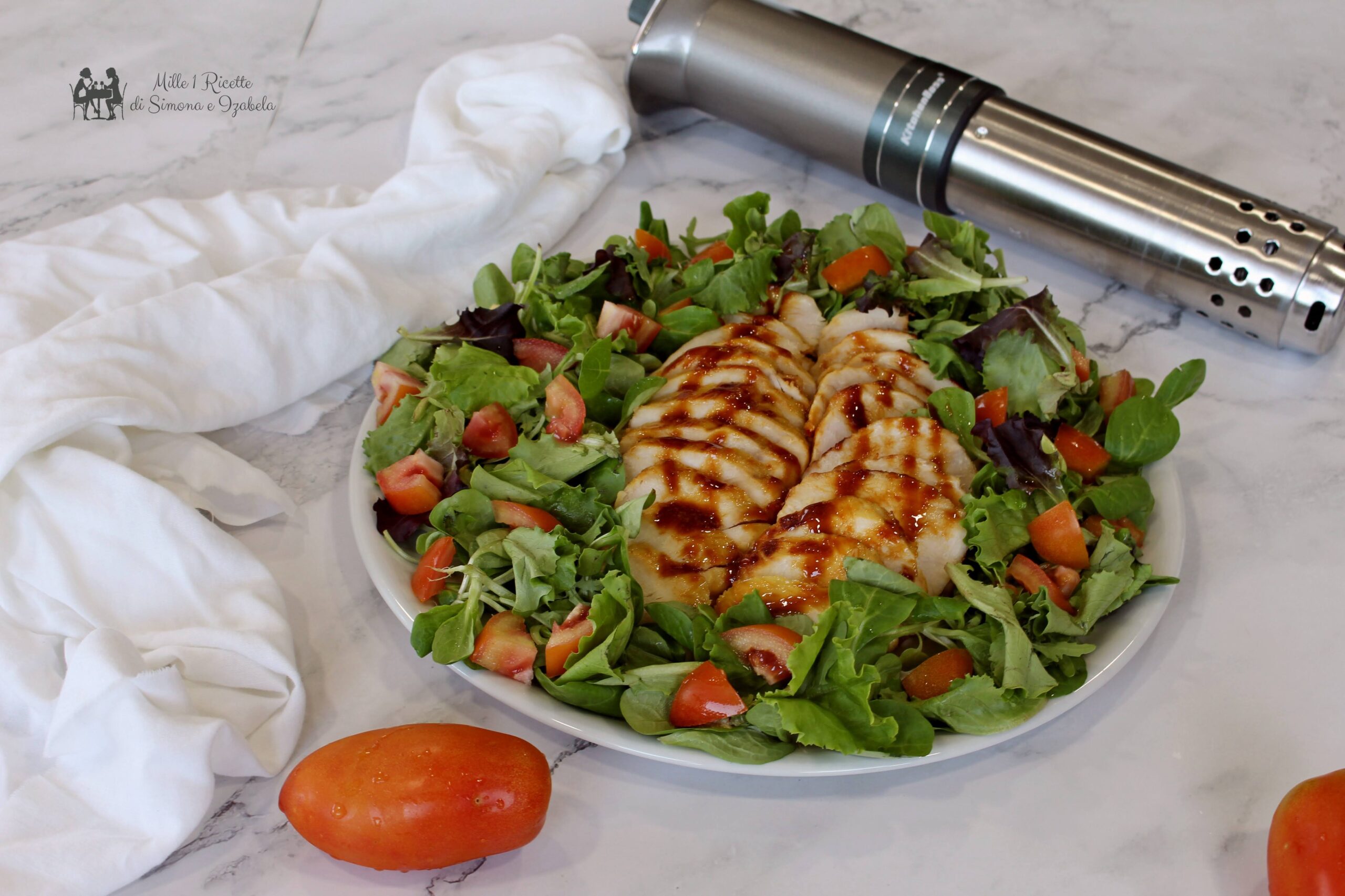 Pollo glassato con cottura a bassa temperatura