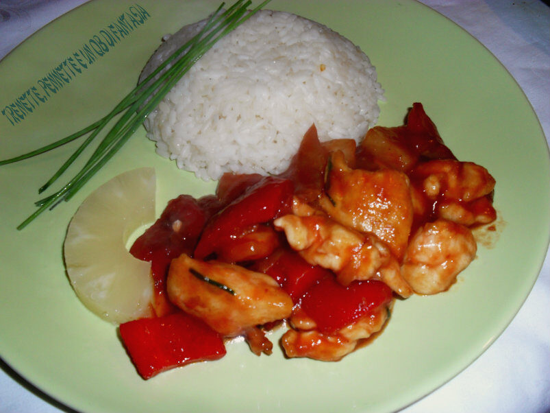 Pollo in agrodolce senza fritto
