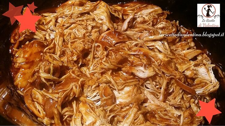 Pollo in salsa barbecue nella pentola slow cooker….tenero e saporito una vera delizia!