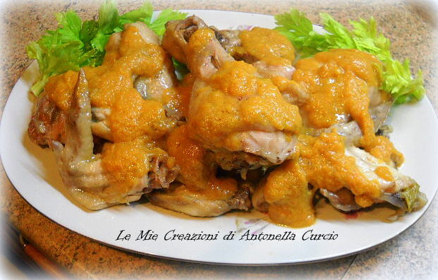 POLLO IN SALSA DI VERDURE