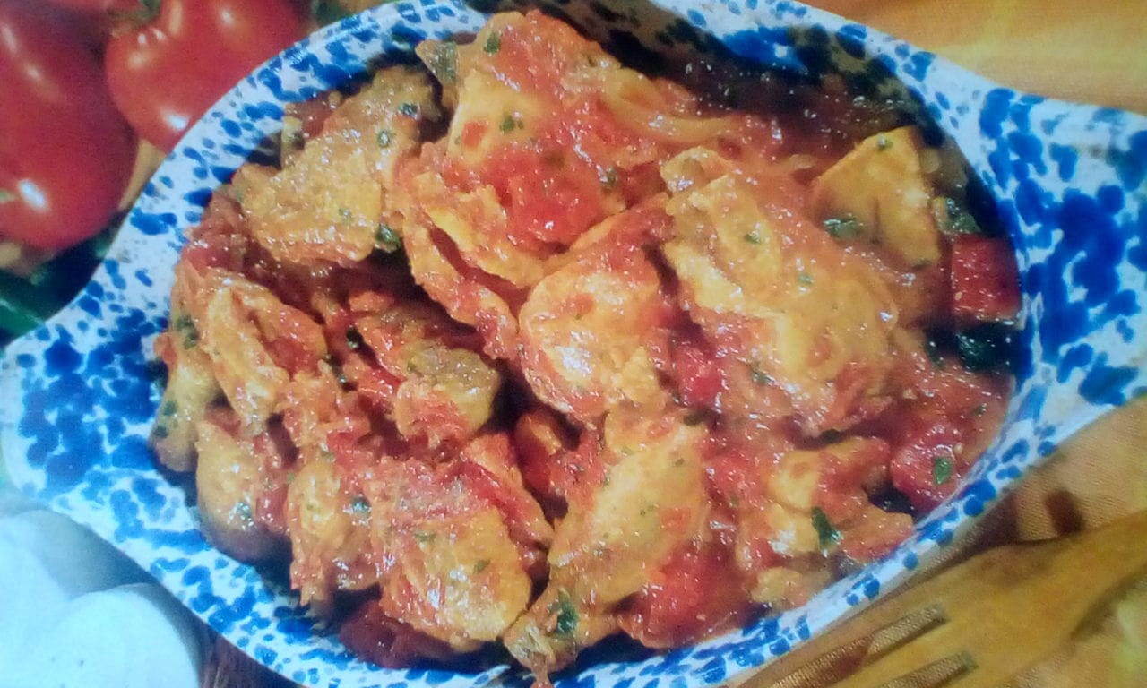 Pollo in salsa piccante