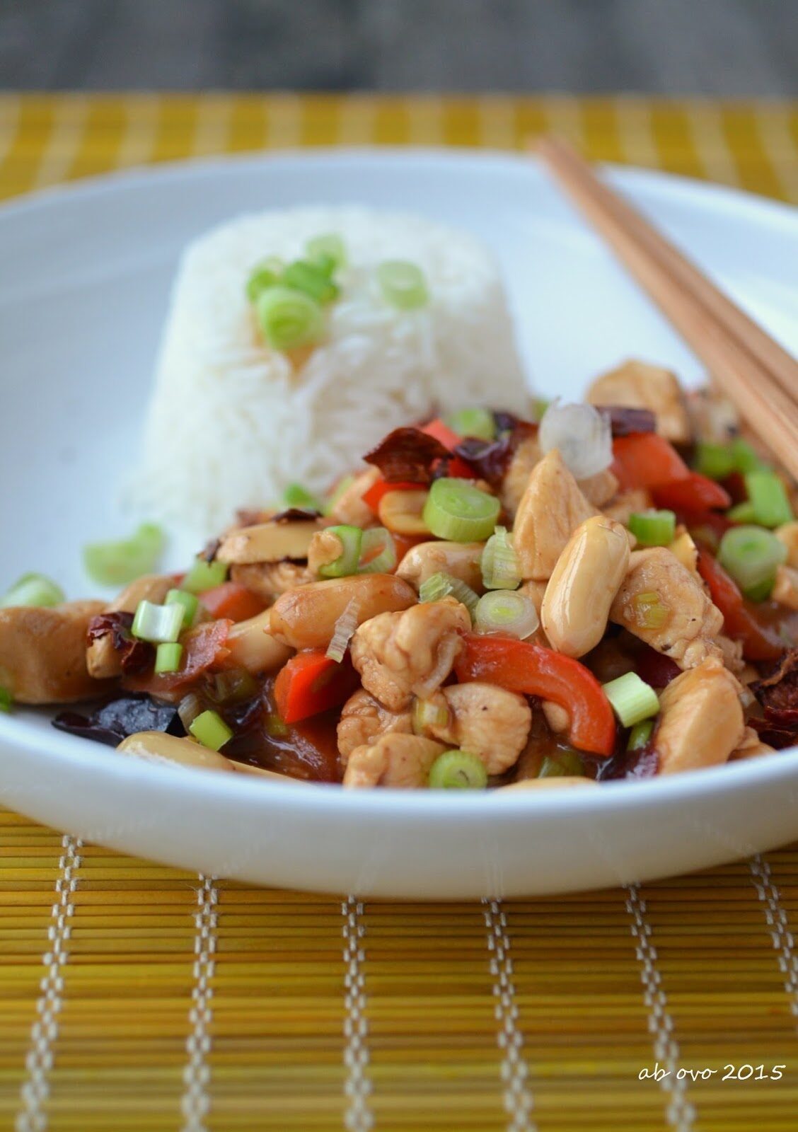 Pollo kung pao (gong bao ji ding)