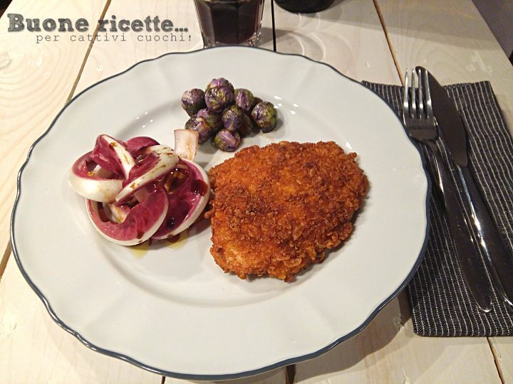 Pollo panato con i corn flakes