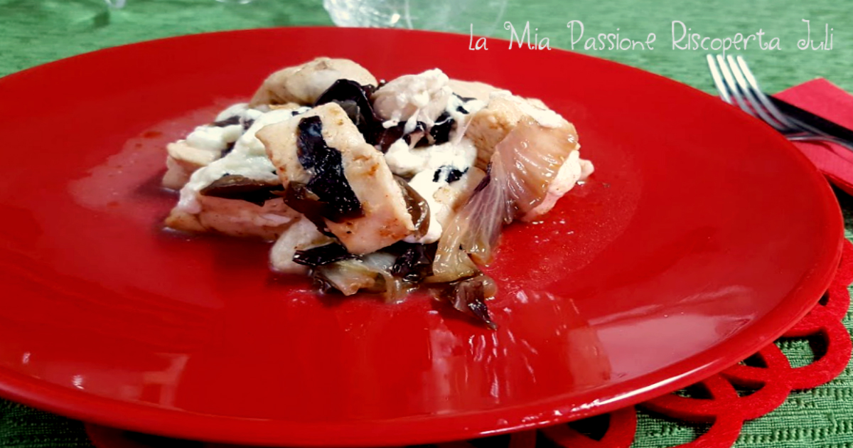 Pollo paprica e radicchio