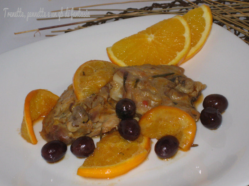 Pollo piccante e spezziato agli agrumi