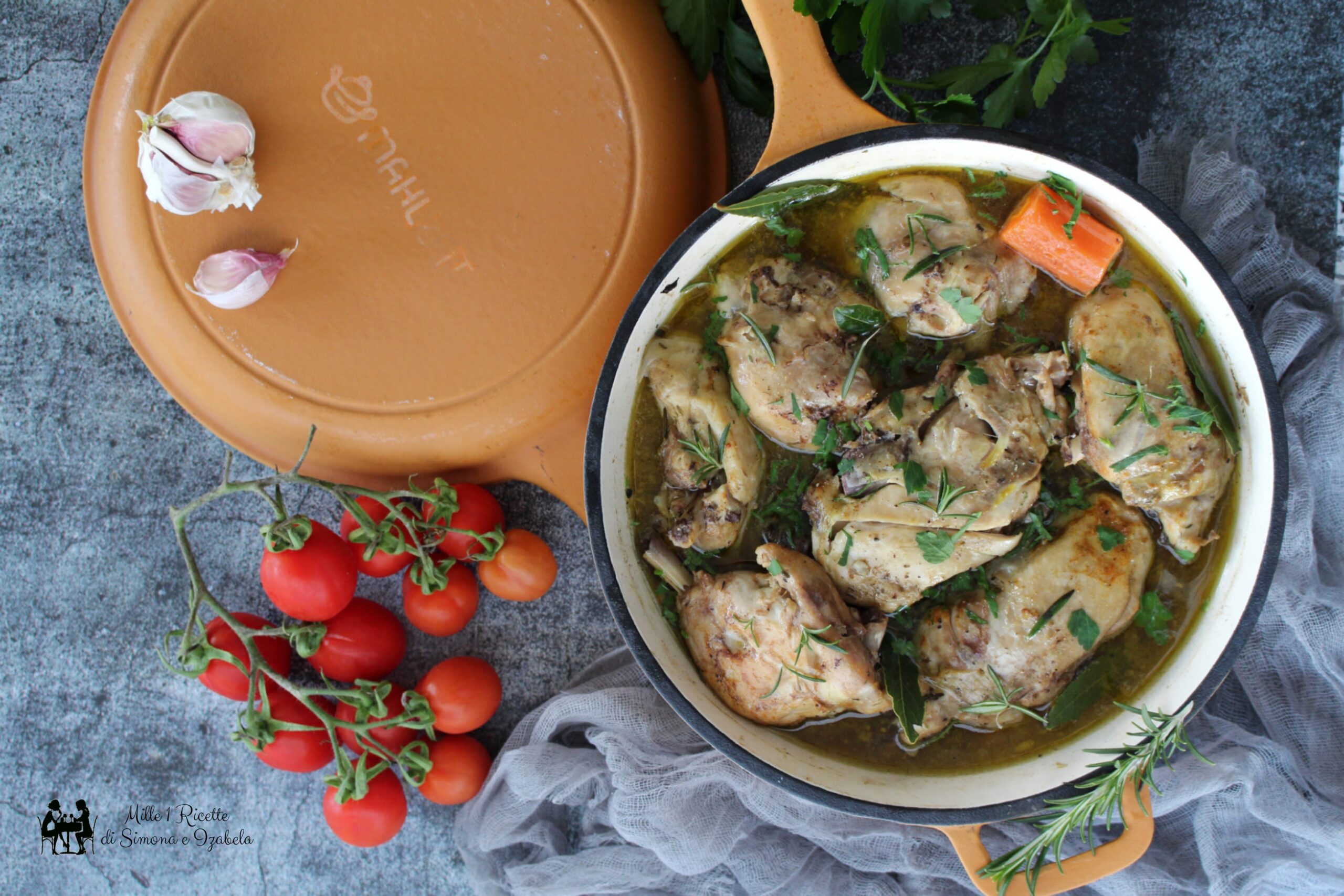 Pollo speziato in casseruola
