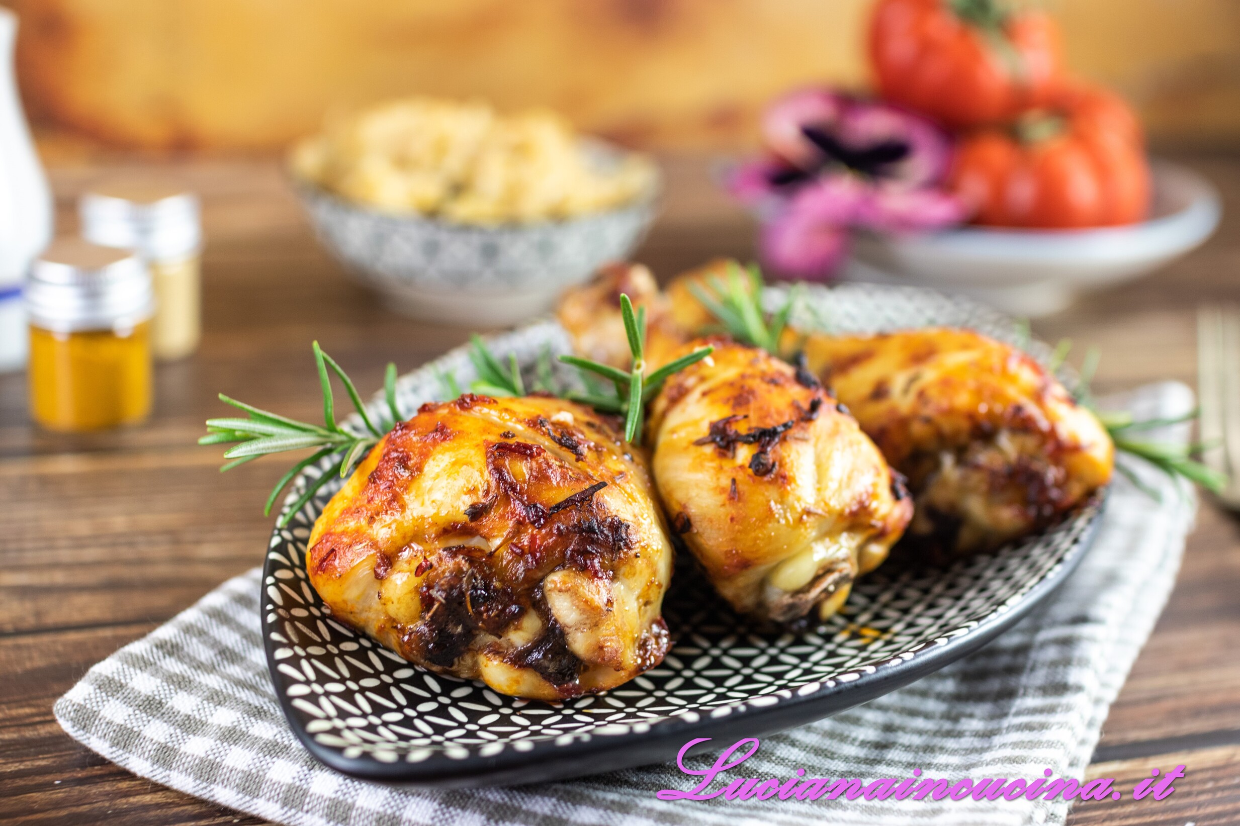 Pollo speziato in friggitrice ad aria
