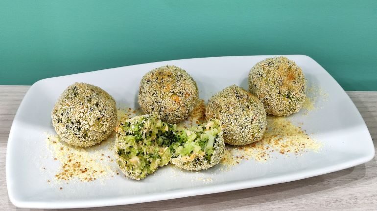 Polpette al forno di broccoli e salmone