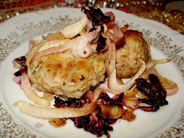 Polpette al radicchio e vino bianco