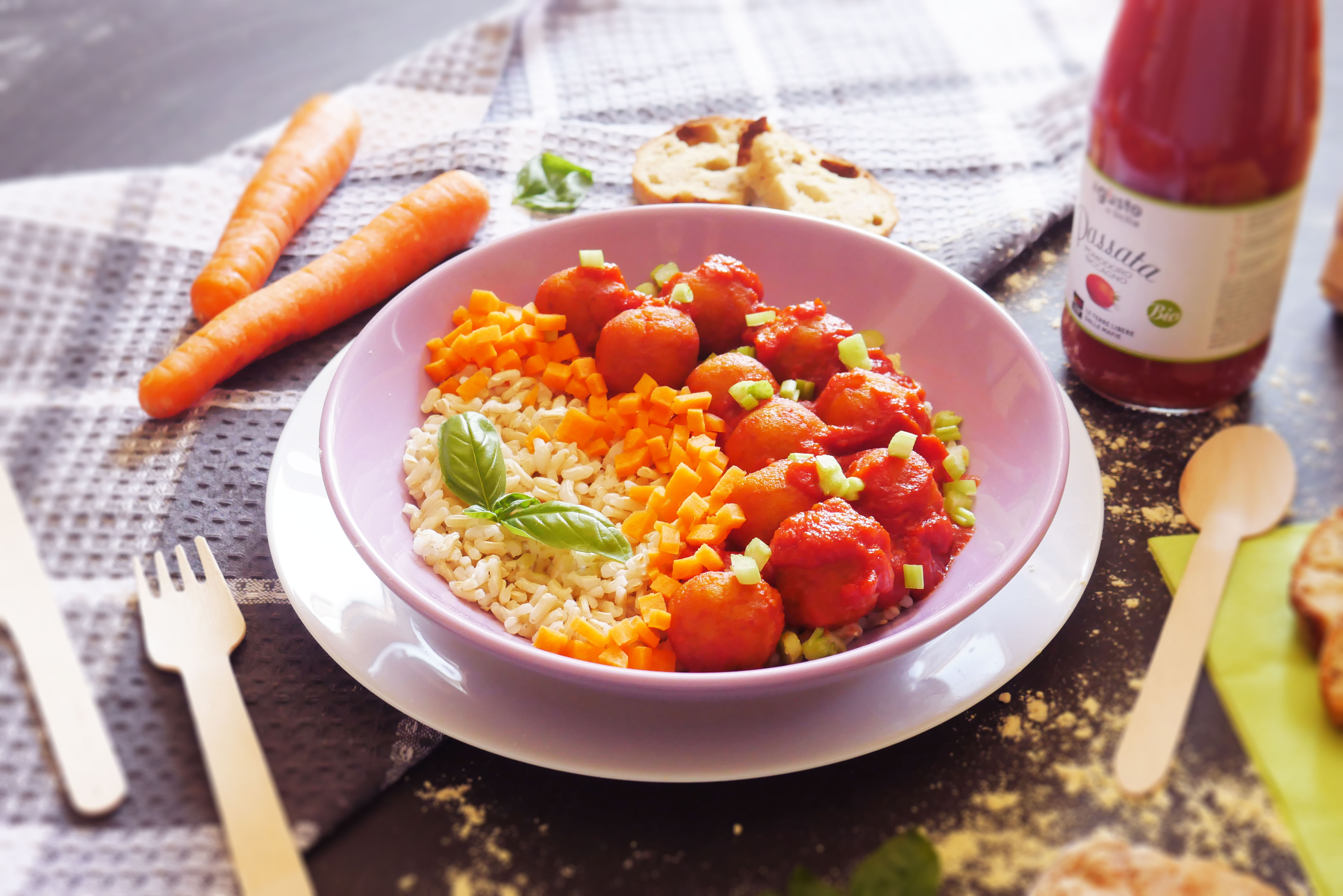 Polpette al sugo, tutto veg!