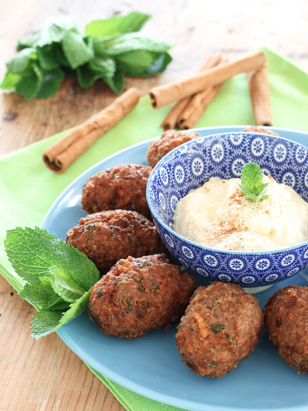 Polpette alla menta e cannella di cipro