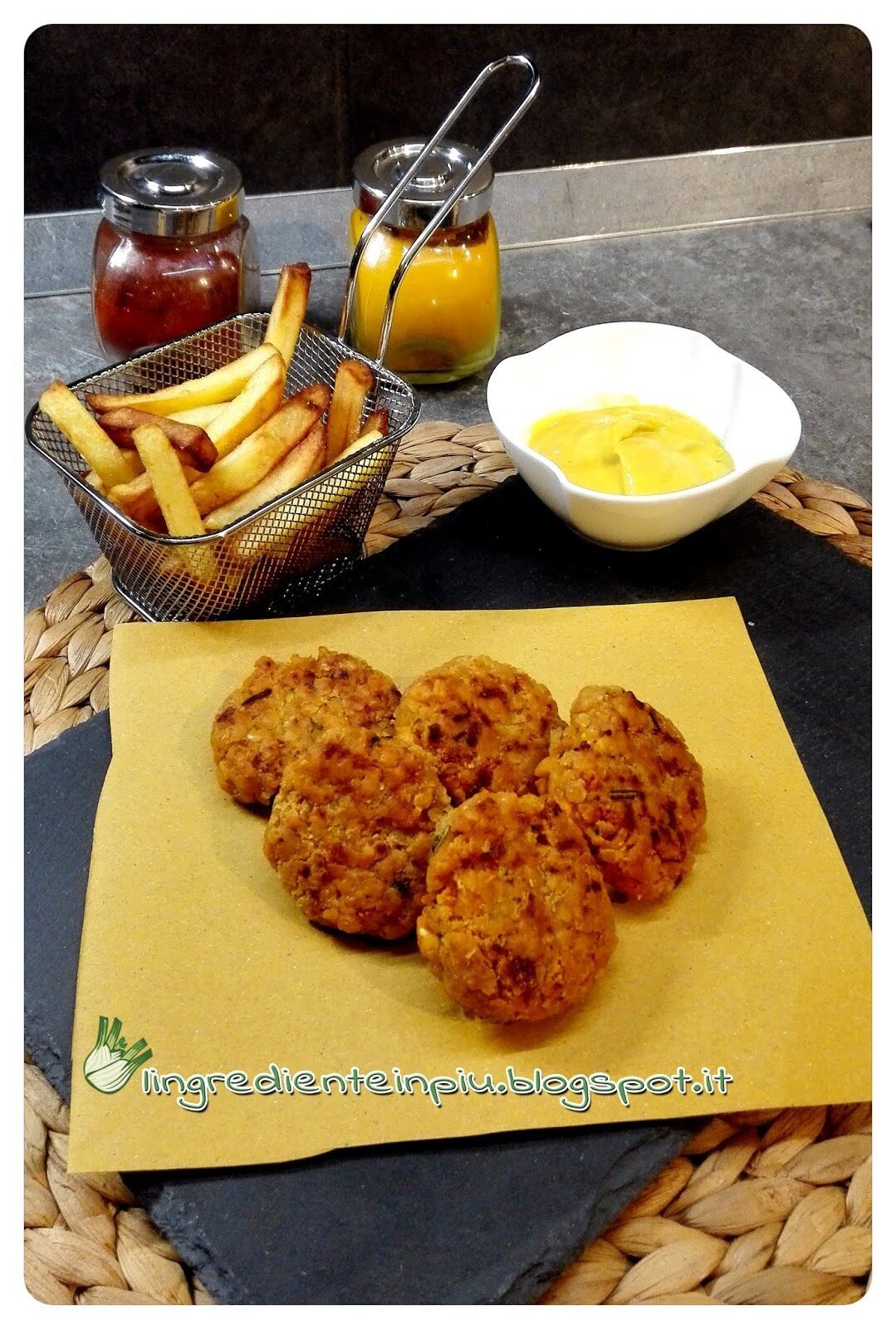 Polpette aromatiche di lenticchie rosse con burro d’arachidi