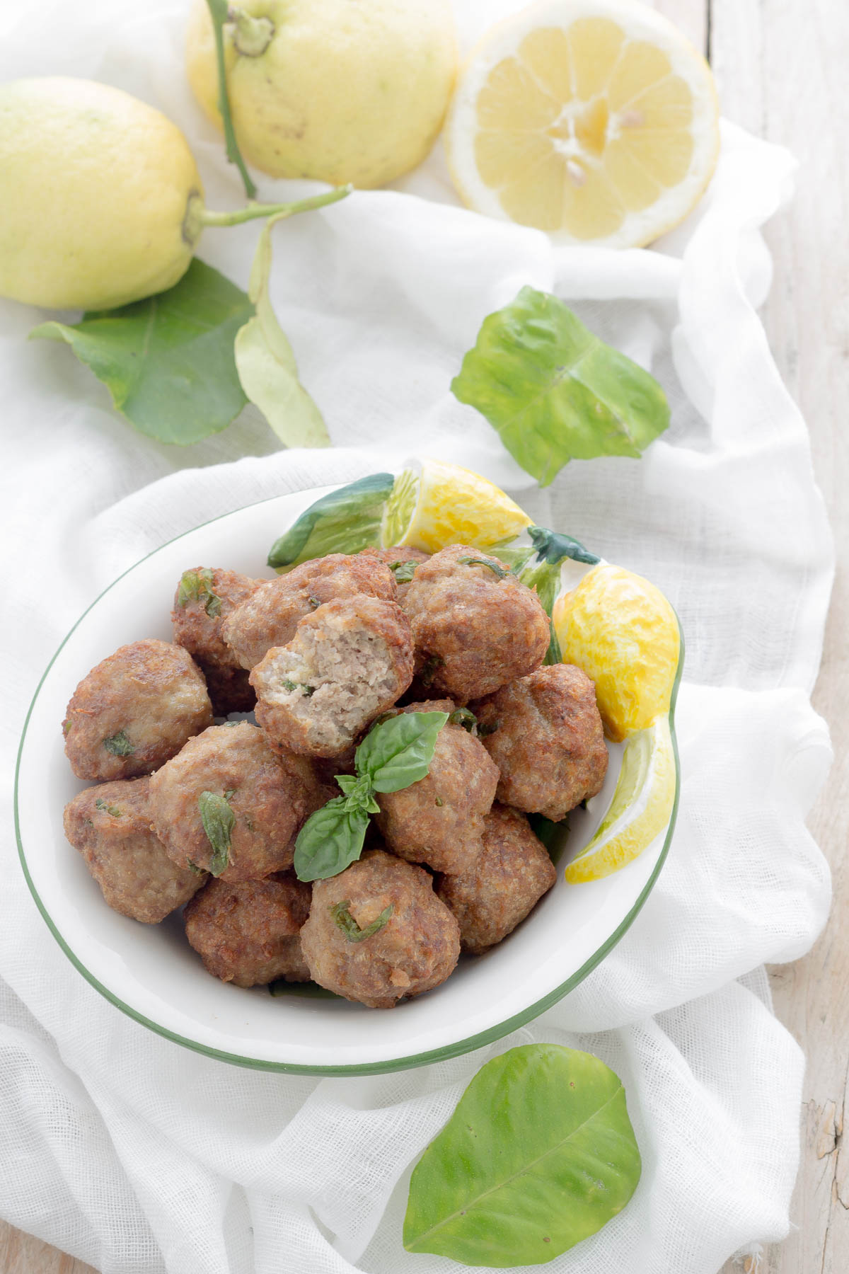 Polpette basilico e limone