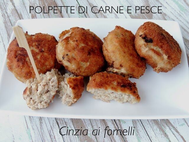 Polpette con carne e pesce