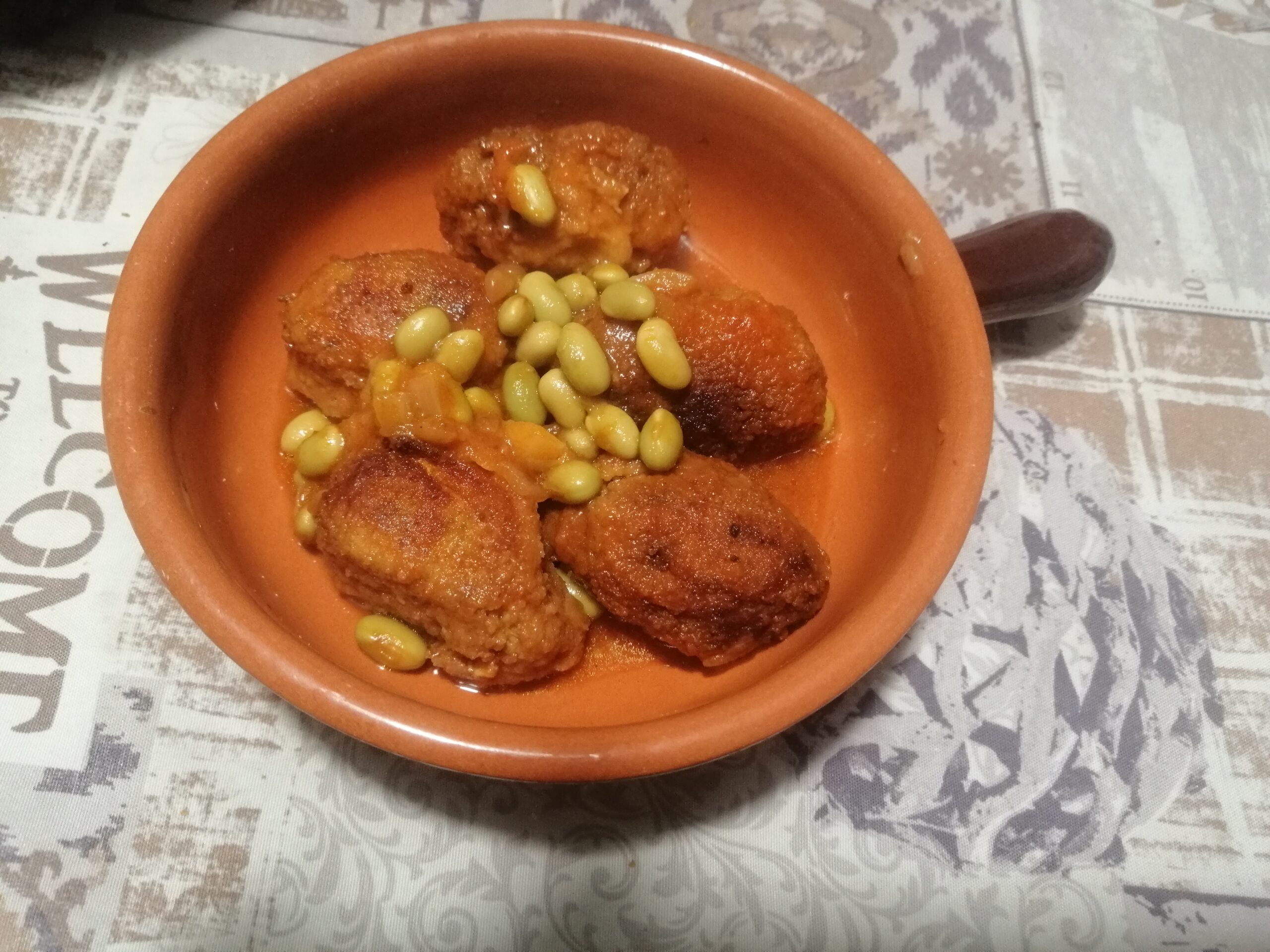 Polpette con fagioli di soia