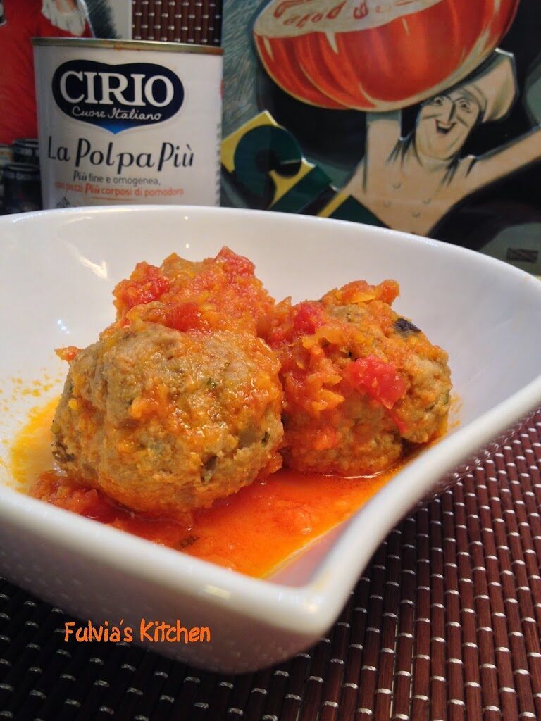 Polpette con melanzane al sugo polpapiù di cirio