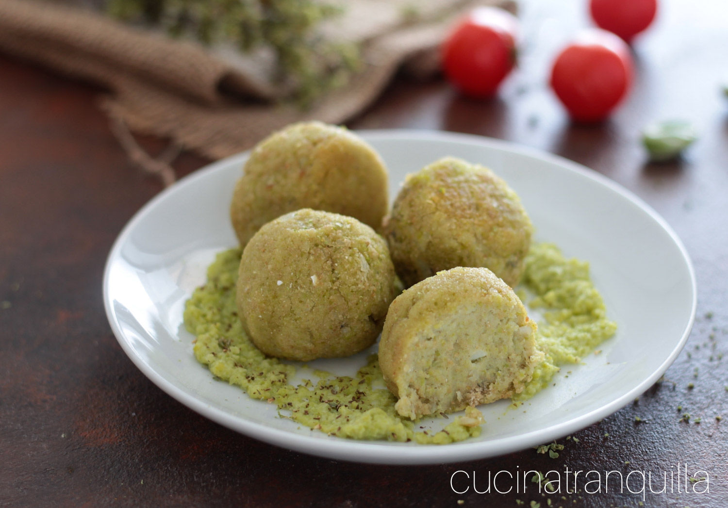 Polpette di baccalà cotte in forno