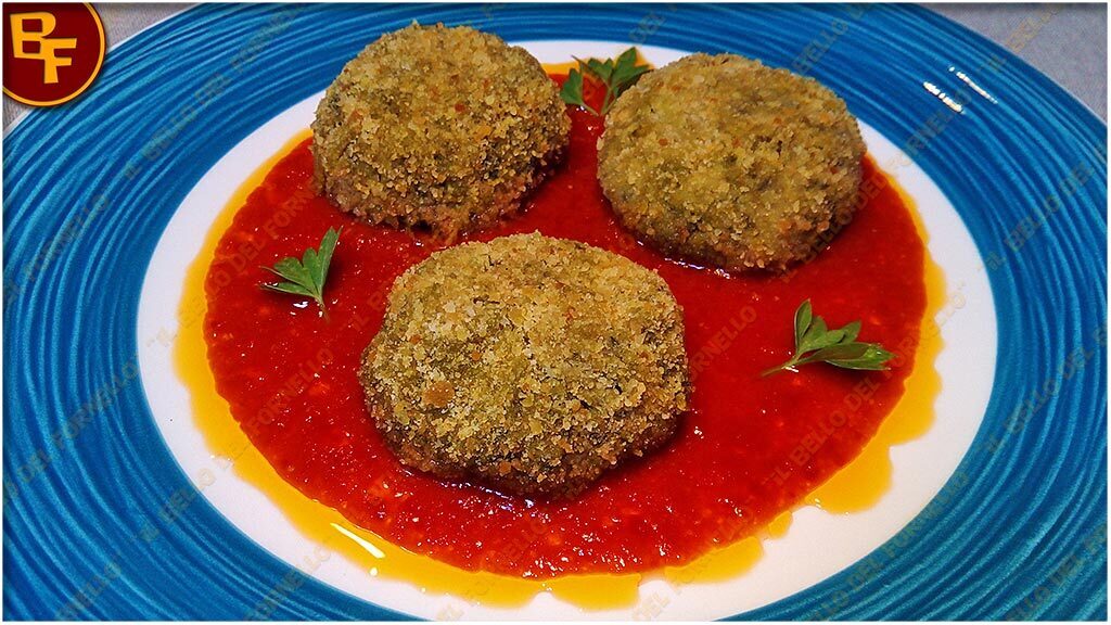 Polpette di bietola in salsa di pomodoro