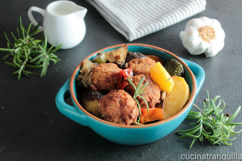 Polpette di carne con verdure