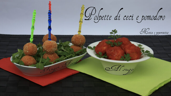 Polpette di ceci e pomodoro