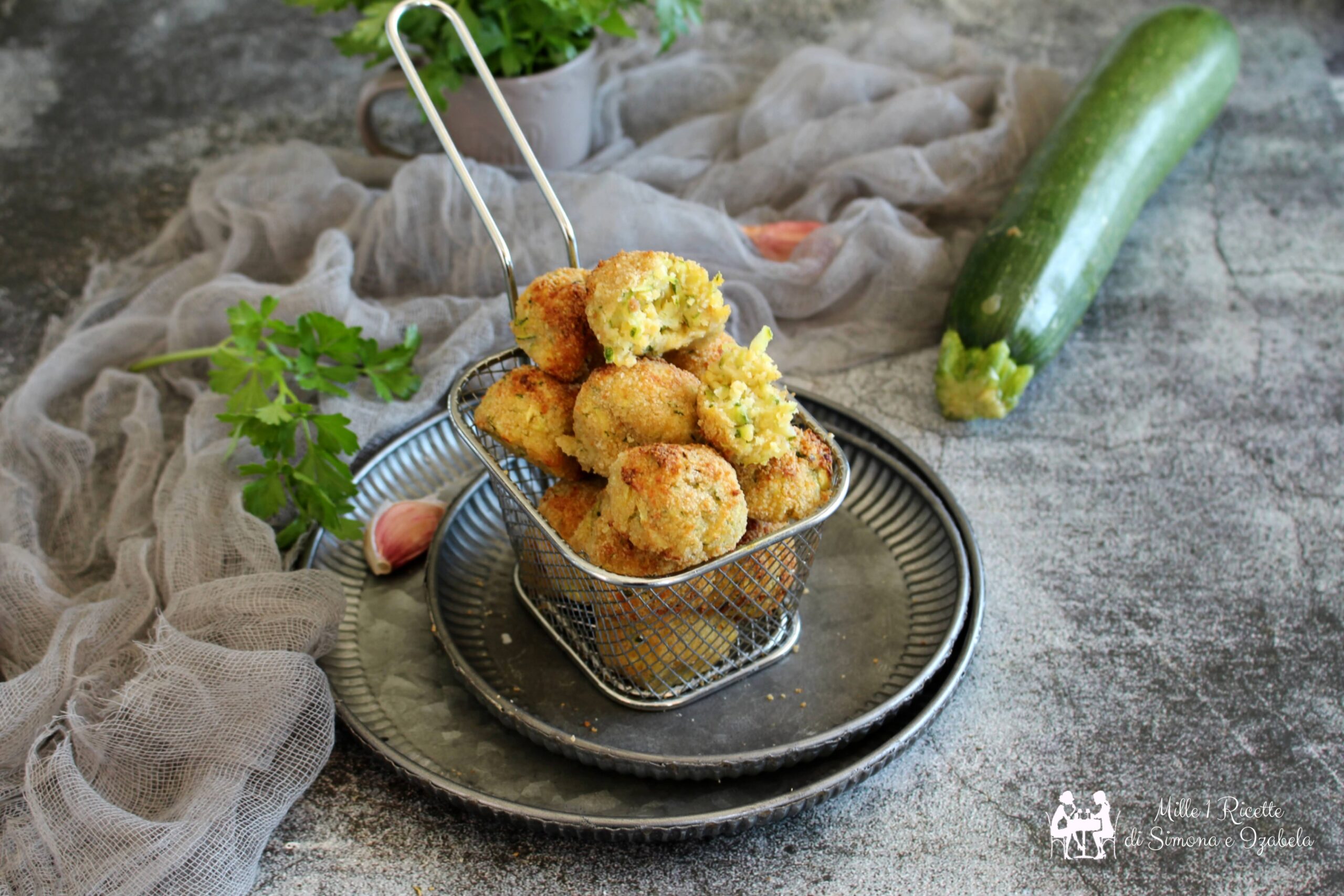 Polpette di ceci e zucchine in forno o in friggitrice ad aria