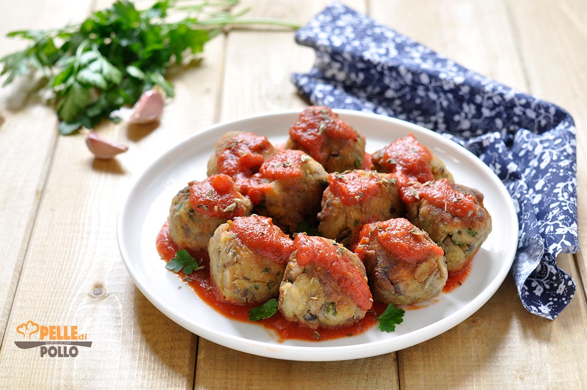Polpette di funghi champignon