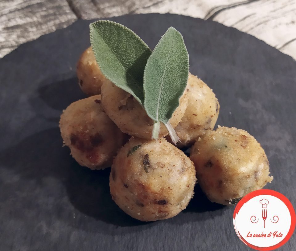 Polpette di funghi e philadelphia