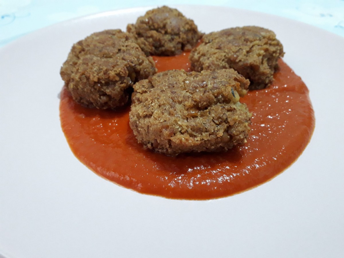 Polpette di lenticchie e patate fatte al forno