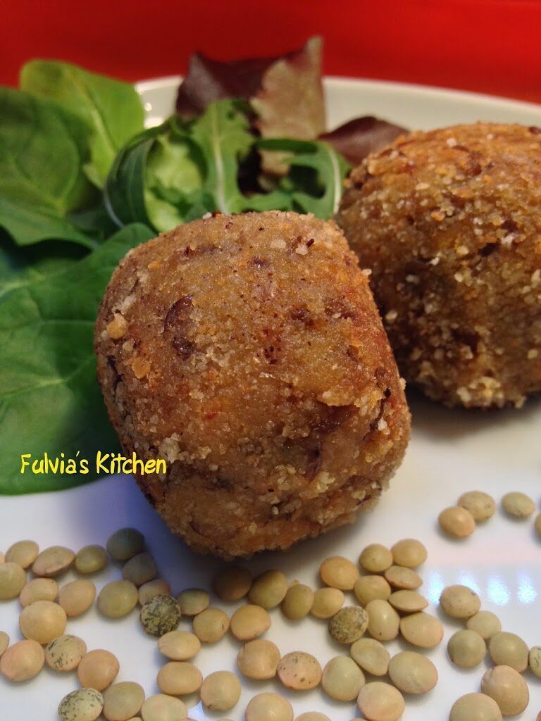 Polpette di lenticchie stufate