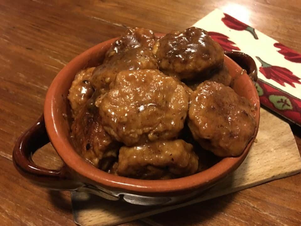 Polpette di lucia: mini hamburger in bianco