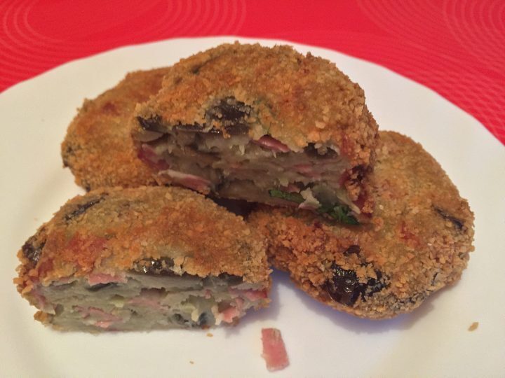 Polpette di melanzane e mortadella