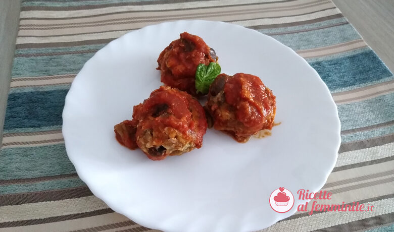 Polpette di melanzane e pesce spada