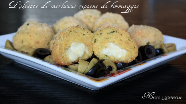 Polpette di merluzzo ripiene di formaggio