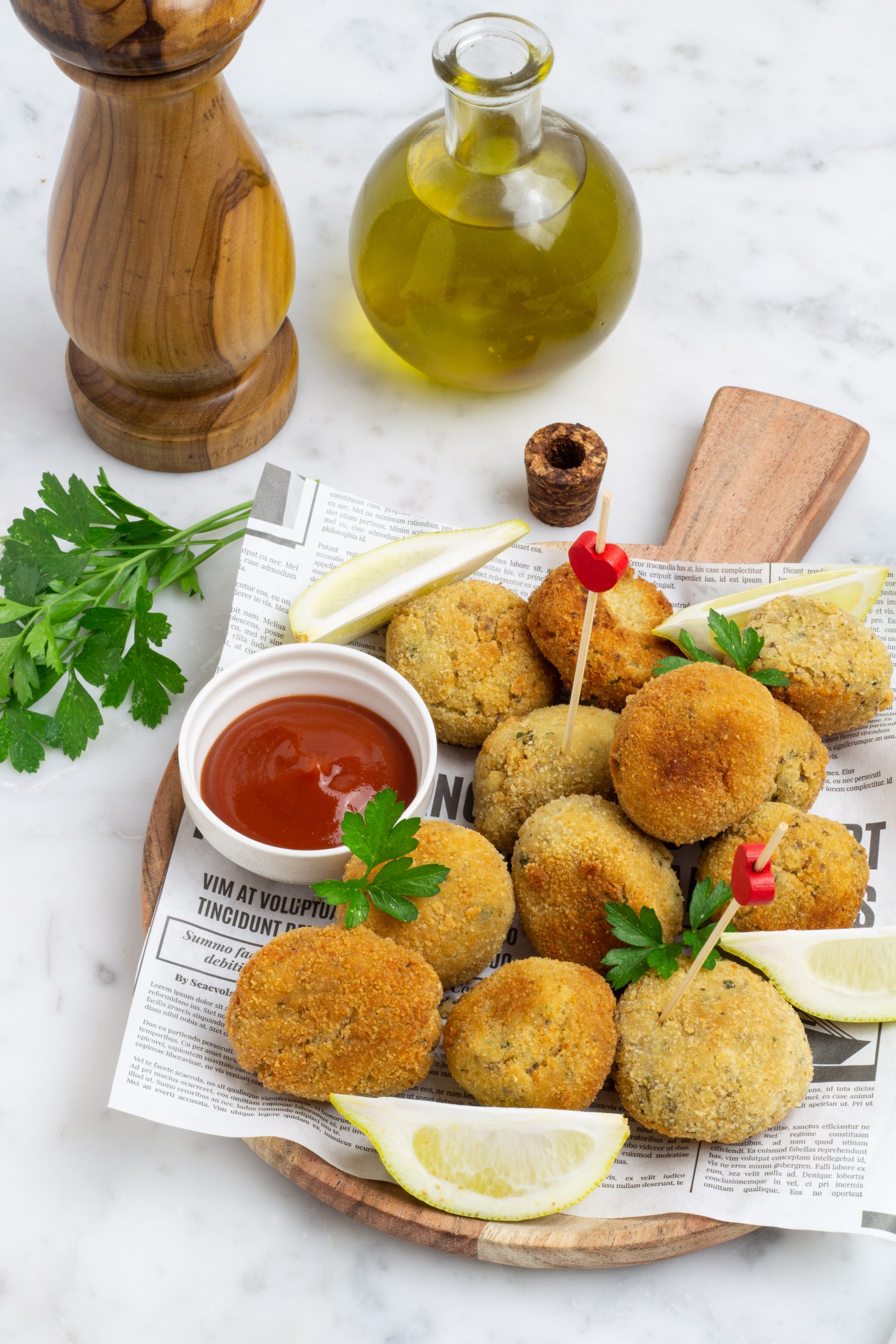 Polpette di miglio e tonno