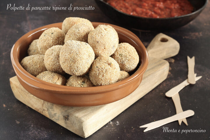 Polpette di pancarrè ripiene di prosciutto