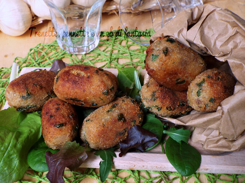 Polpette di pane e carciofi alla romana