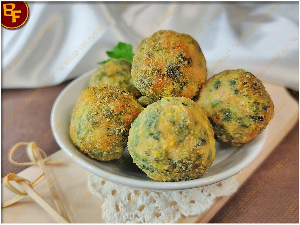 Polpette di patate pesce e spinaci