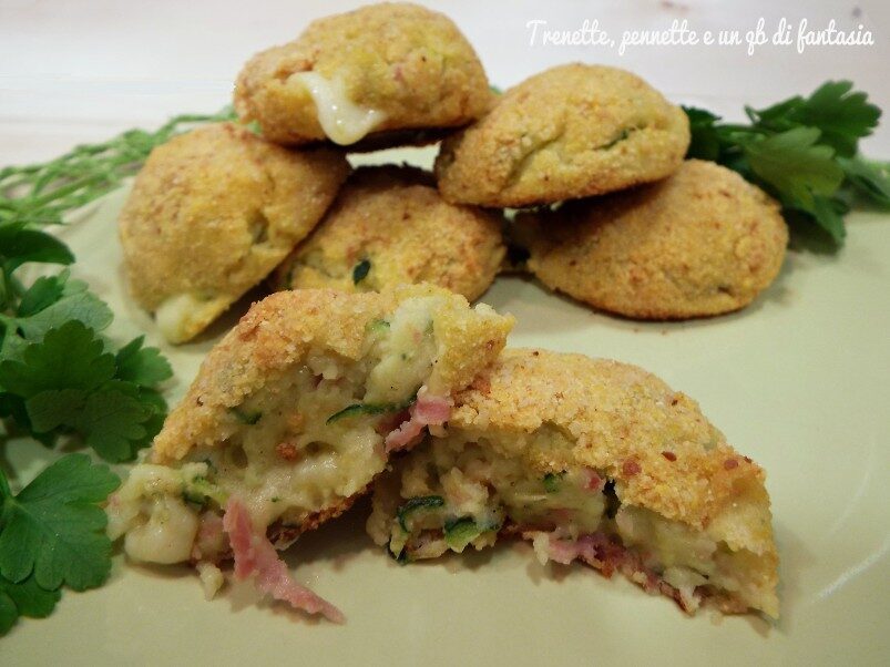 Polpette di patate, zucchine e philadelphia