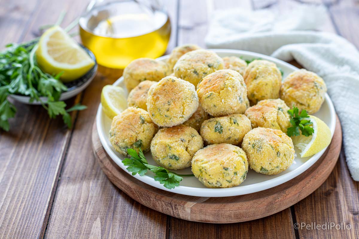 Polpette di pesce persico e patate