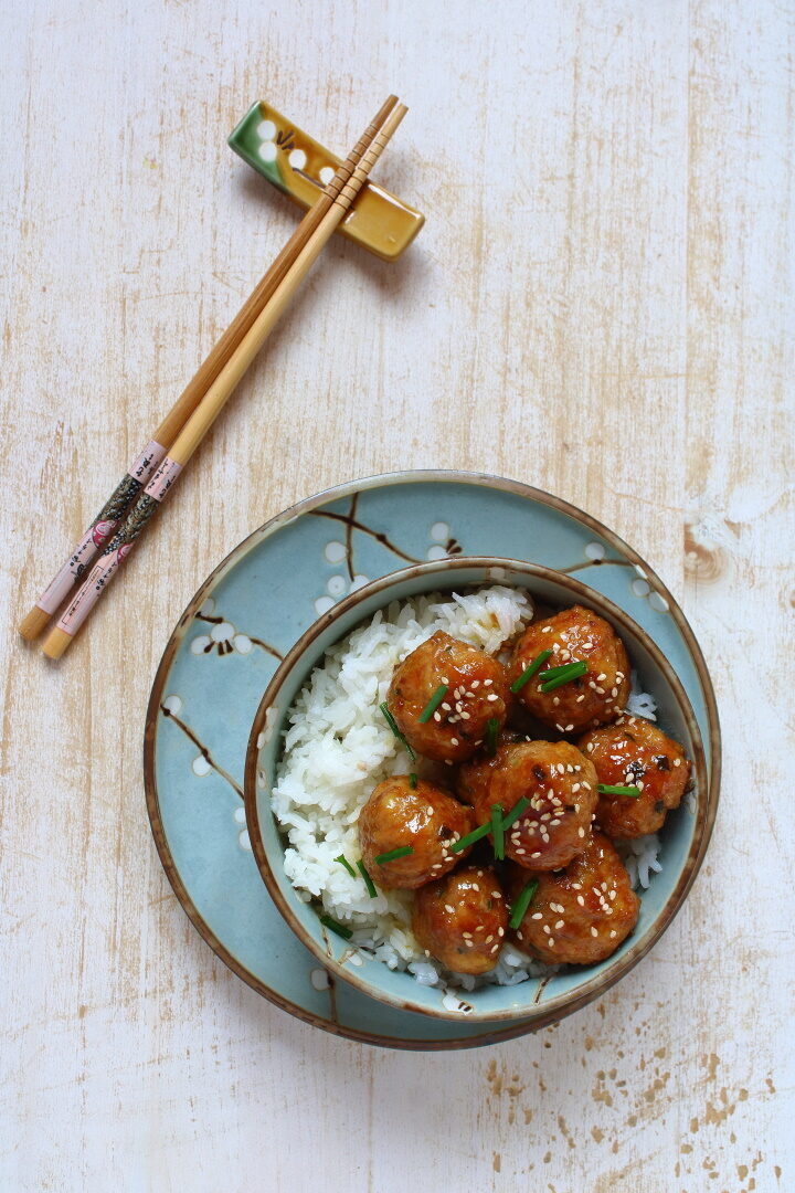 Polpette di pollo allo zenzero