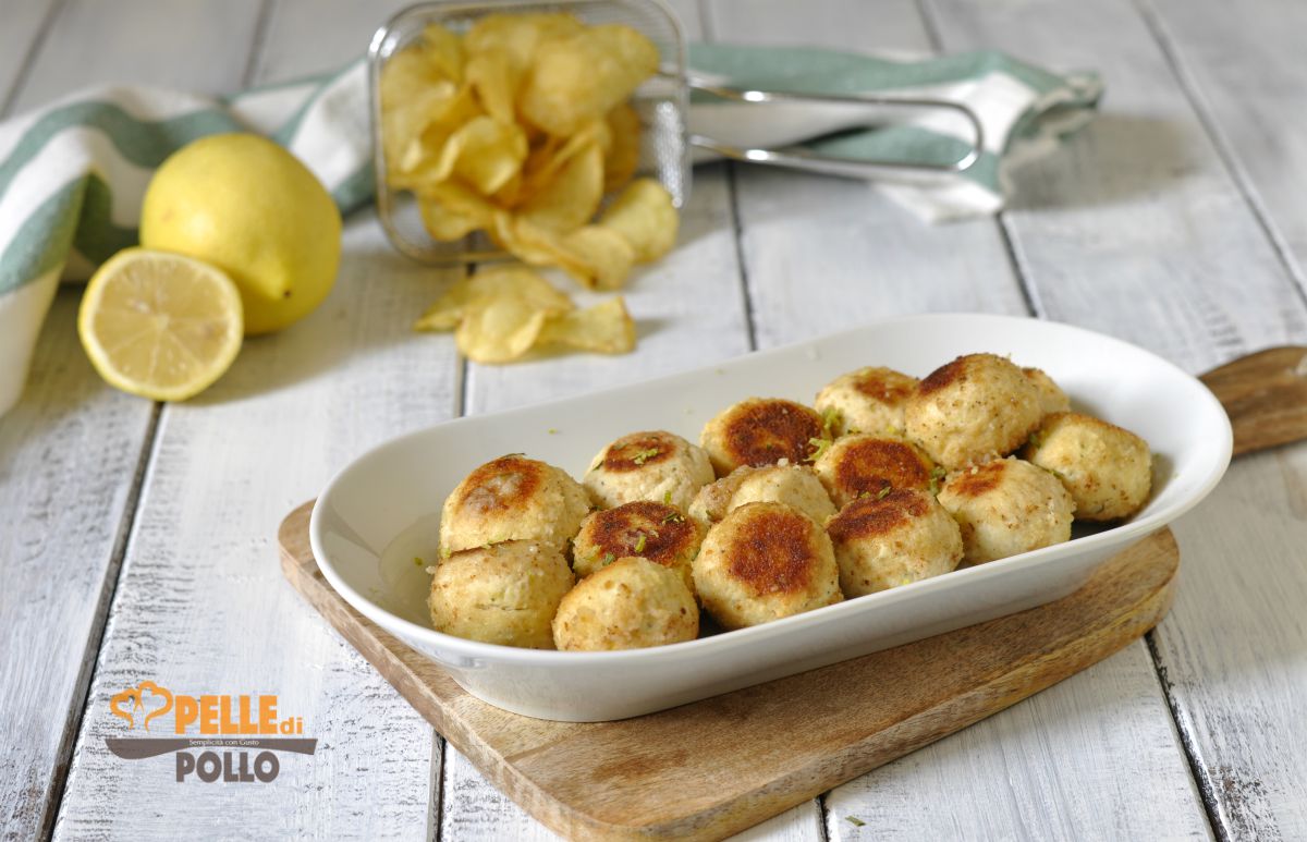 Polpette di pollo arrosto al limone