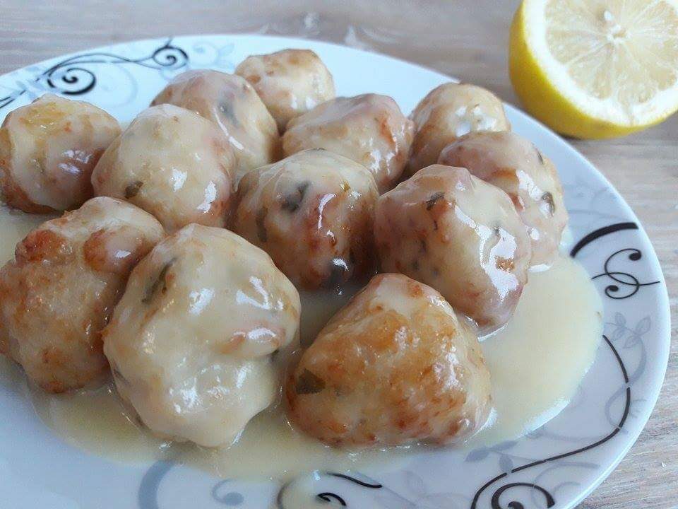 Polpette di pollo cremose