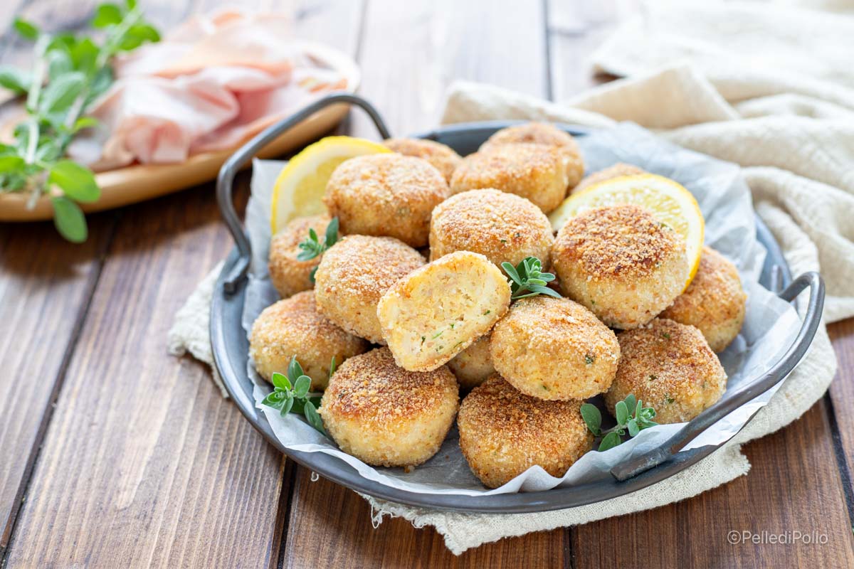 Polpette di pollo e mortadella