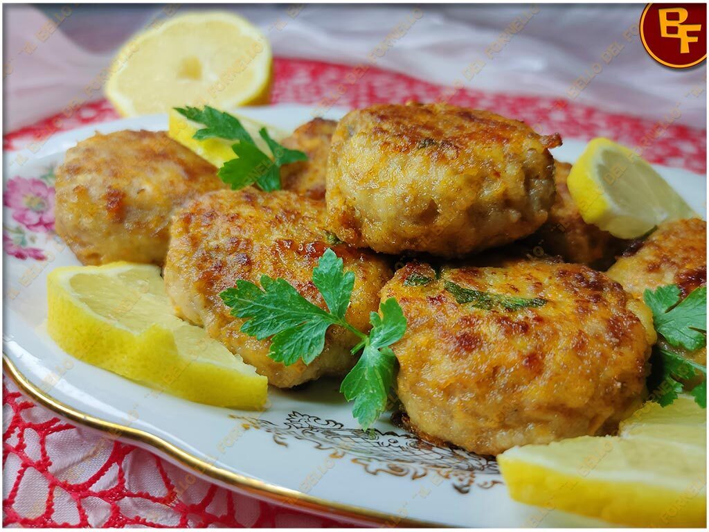 Polpette di pollo e patate a limone