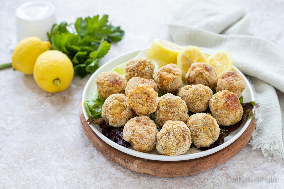 Polpette di pollo e ricotta al limone