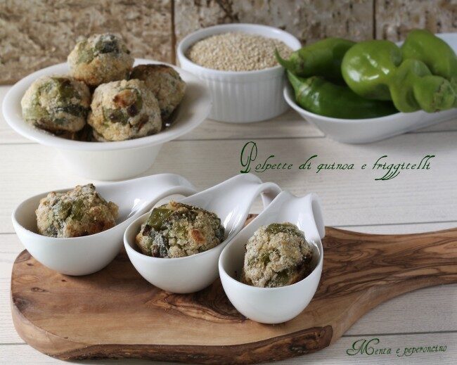 Polpette di quinoa e friggitelli