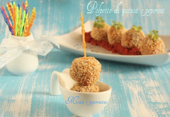 Polpette di quinoa e peperoni