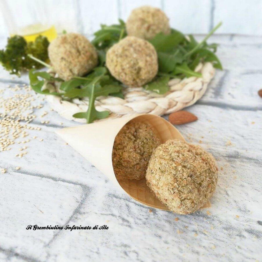 Polpette di quinoa siciliani e mandorle